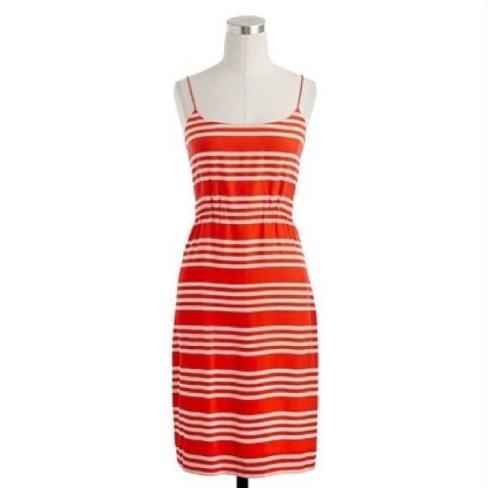 J. Crew Silk Striped Dress - Size 10